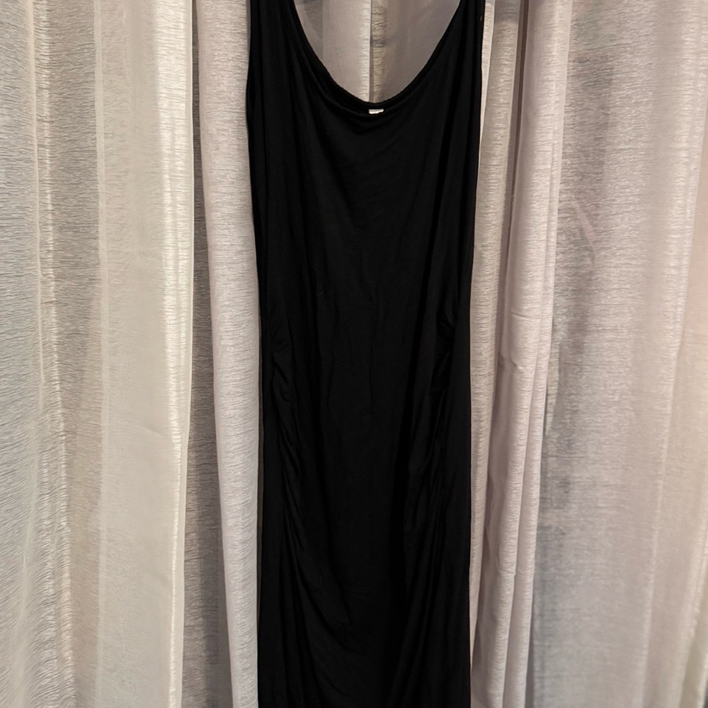 Elegant Black Sleeveless Dress maternity